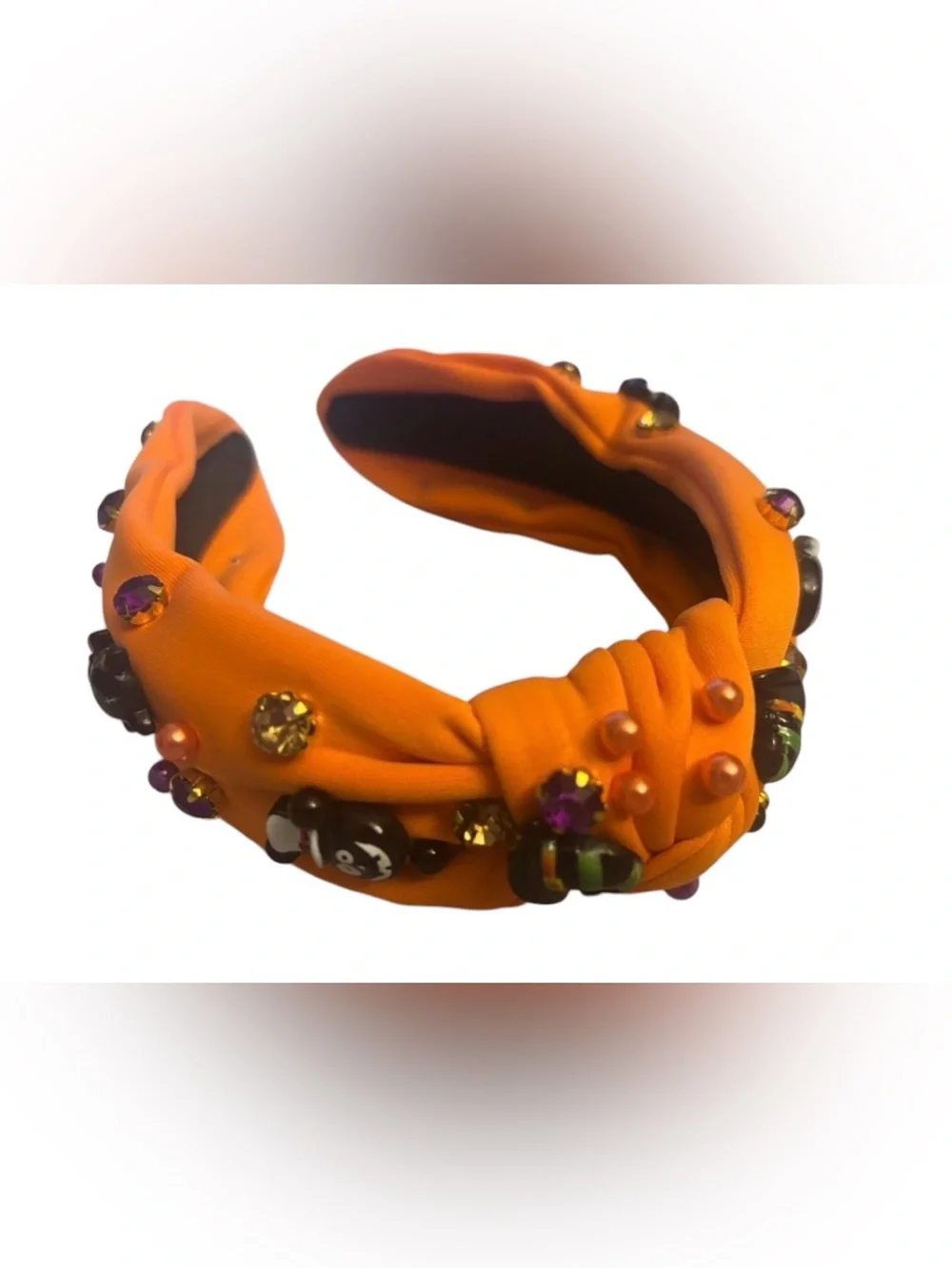 Ivyu Orange Embellished Halloween Headband